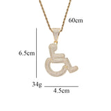 Brass CZ Pendants Hip Hop Necklace Party Gift CN242