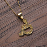 Brass CZ Pendants Hip Hop Necklace Party Gift CN242