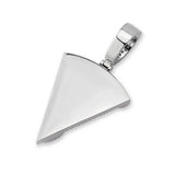 Iced Out Pizza Pendant Necklace 18k Plated Zirconia Chain Necklace