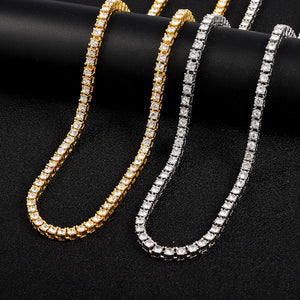 Iced Out 4mm CZ Tennis Chain Necklace for Men