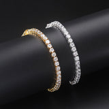 Crystal Tennis Bracelet for Women Punk Hiphop AAA+ Cubic Zirconia