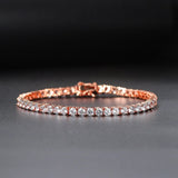 Crystal Tennis Bracelet for Women Punk Hiphop AAA+ Cubic Zirconia