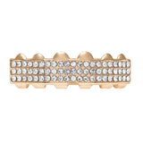 Iced Out Grillz Teeth Full Zircon Goth Hip Hop Jewelry