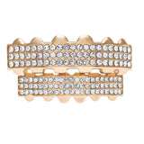 Iced Out Grillz Teeth Full Zircon Goth Hip Hop Jewelry