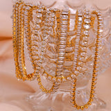 Stainless Steel Iced Out Cubic Zircon Chain Necklaces