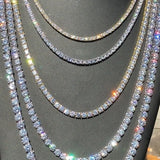 Iced Out Tennis Chain Bling Hip-Hop Necklace 3MM/4/5MM 16/18/20/22/24/30inch