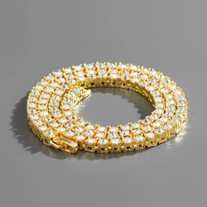 Iced Out Tennis Chain Bling Hip-Hop Necklace 3MM/4/5MM 16/18/20/22/24/30inch