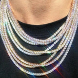 Iced Out Tennis Chain Bling Hip-Hop Necklace 3MM/4/5MM 16/18/20/22/24/30inch