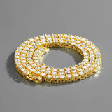 Iced Out Tennis Chain Bling Hip-Hop Necklace 3MM/4/5MM 16/18/20/22/24/30inch