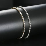 Iced Out Zircon Tennis Bracelet Anklet Chain For Women