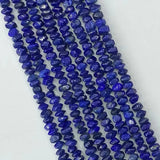 Natural Lapis Irregular Faceted Beads for Jewelry Making