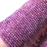 15in Plum Blossom Tourmaline 3mm Round Beads S925 Jewelry Making Set