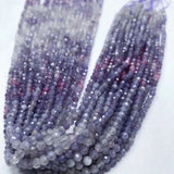 15in Plum Blossom Tourmaline 3mm Round Beads S925 Jewelry Making Set