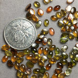 Natural Brazilian Colored Tourmaline Oval Egg Face Beads 4*6mm
