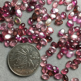 Natural Brazilian Colored Tourmaline Oval Egg Face Beads 4*6mm
