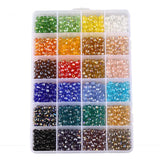 24 Box Combo 6mm Flat Bead Crystal Loose Beads DIY Jewelry Beads