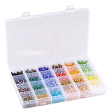 24 Box Combo 6mm Flat Bead Crystal Loose Beads DIY Jewelry Beads