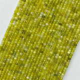 Natural Lemon Jade Faceted Beads 2MMx3MM-4MMx6MM