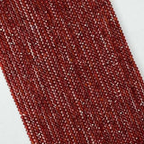 Natural Red Agate Roundel Faceted Beads for Jewelry Making