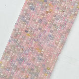Morganite Roundel Faceted Beads 2mmx3mm, 3mmx4mm