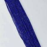 Natural Lapis Rice Beads 2mmx4mm for Jewelry Making