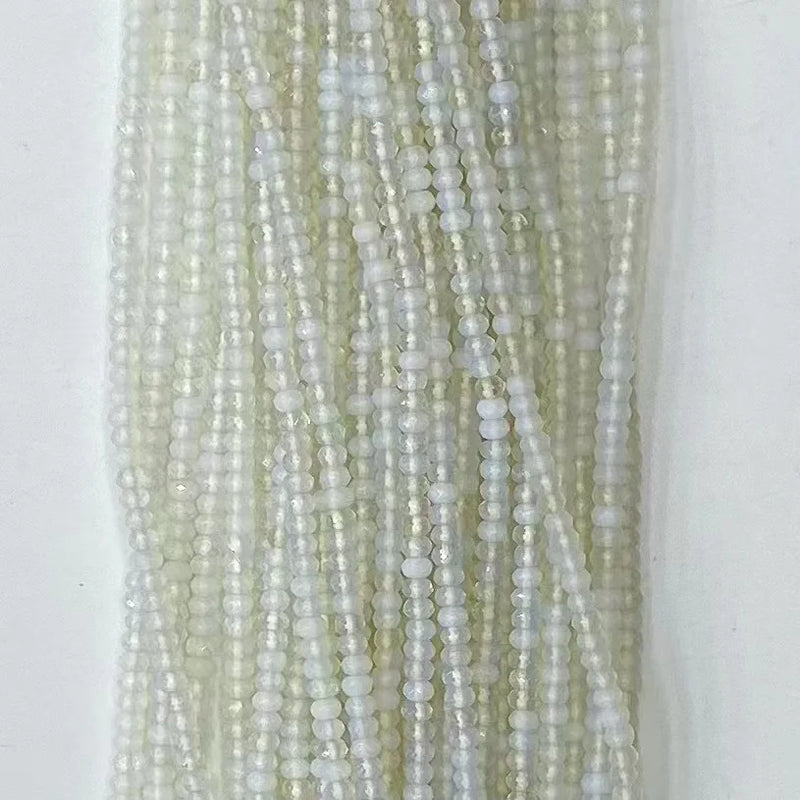Natural Opal Roundel Faceted Beads 2mmx4mm for Jewelry Making