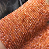 Natural Strawberry Quartz 3-4mm Round Beads for DIY Jewelry