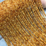 Natural Yellow Tourmaline 2x3mm Roundel Faceted Beads DIY Jewelry Accessorie