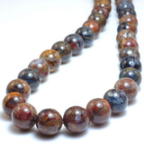 Pietersite 10mm 12mm Round Gemstone Beads for Jewelry Making