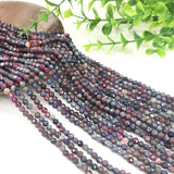 Natural Sapphire 2-4mm Faceted Round Loose Beads for DIY Jewelry