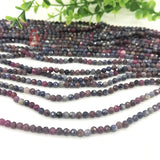 Natural Sapphire 2-4mm Faceted Round Loose Beads for DIY Jewelry