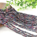 Natural Sapphire 2-4mm Faceted Round Loose Beads for DIY Jewelry