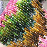 Tourmaline 3.5x5mm Roundel 4x4.5mm Square Gemstone Beads DIY Jewelry