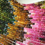 Tourmaline 3.5x5mm Roundel 4x4.5mm Square Gemstone Beads DIY Jewelry