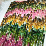 Tourmaline 3.5x5mm Roundel 4x4.5mm Square Gemstone Beads DIY Jewelry