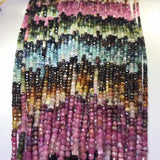 Tourmaline 3.5x5mm Roundel 4x4.5mm Square Gemstone Beads DIY Jewelry