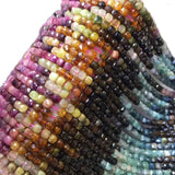 Tourmaline 3.5x5mm Roundel 4x4.5mm Square Gemstone Beads DIY Jewelry
