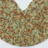 Natural Quartz Square Faceted Beads 4mmx4mm for Jewelry Making