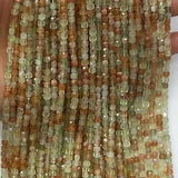 Natural Quartz Square Faceted Beads 4mmx4mm for Jewelry Making