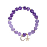 Amethyst Purple Chalcedony 14KGP Bracelet