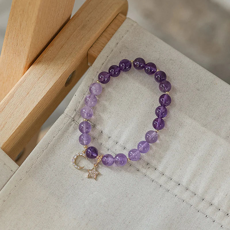 Amethyst Purple Chalcedony 14KGP Bracelet