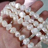 Irregular 9-10mm Freshwater Pearl Beads for Jewelry Making