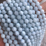 Aquamarine 6mm-10mm Faceted Nugget Beads for Jewelry Making