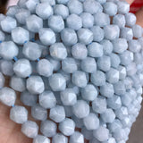 Aquamarine 6mm-10mm Faceted Nugget Beads for Jewelry Making
