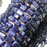 Iolite Raw Oral 8mm Faceted Beads for Jewelry Making