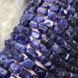 Iolite Raw Oral 8mm Faceted Beads for Jewelry Making