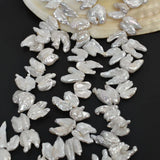 Freshwater Pearl Baroque Alien Teeth 14-16mm 15in Necklace Charms