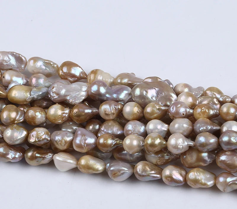 10-13mm Baroque Purple Kesi Reborn Freshwater Pearl Beads