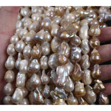 10-13mm Baroque Purple Kesi Reborn Freshwater Pearl Beads