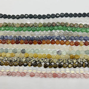 10mm Heart Gemstone Beads for Jewelry Making